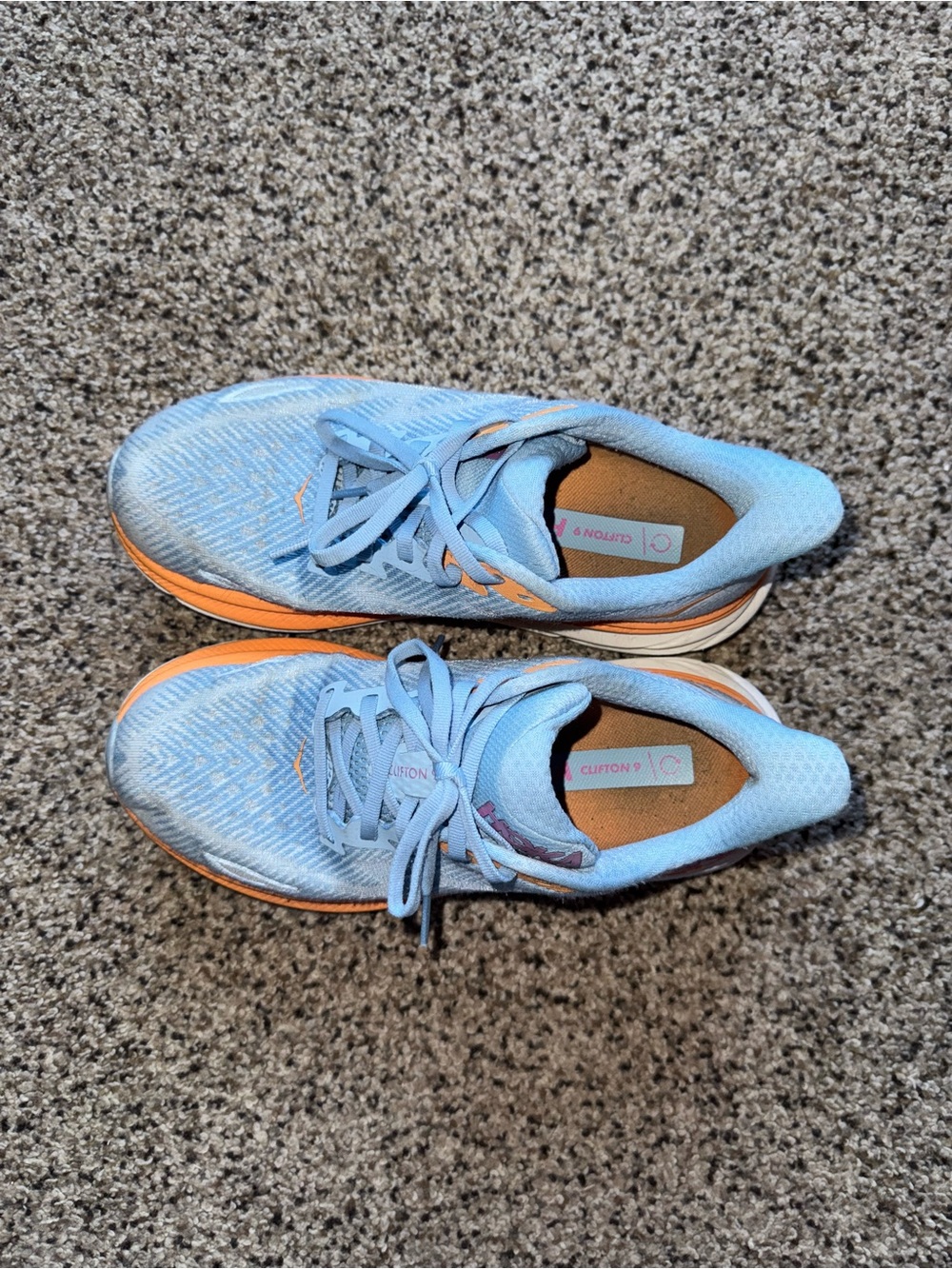 Women’s Blue Hoka Clifton 9 - Picture 3 of 5